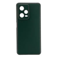 Nettech Xiaomi Redmi Note 12 Uyumlu Coco Leather Seri Arka Koruma Kılıf (Yeşil) NT99940