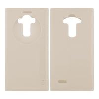 Nettech LG G4 Uyumlu Pencereli Kapaklı Kılıf (Beyaz) VR7226