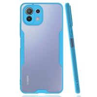 Nettech Xiaomi Mi 11 Lite Uyumlu Platin Seri Arka Koruma Kılıf (Mavi) NT86529