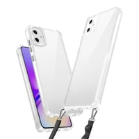 Galaxy A06 Kılıf Airbagli Takılabilir Askı Aparatlı Zore Snap Silikon Kapak Şeffaf