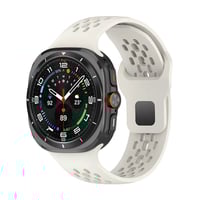 Galaxy Watch Ultra 47mm Zore KRD119 Delikli Tasarım Silikon Kordon Starlight
