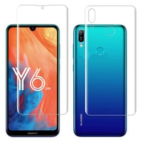 Exquıs Huawei Y6 2019 Uyumlu Ön ve Arka Koruma 360 Full Kaplama (Şeffaf) VR18447