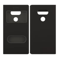 Nettech LG G5 Uyumlu Pencereli Kapaklı Kılıf (Siyah) VR7022