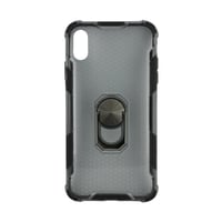Nettech Apple iPhone XS Max Uyumlu Ring King Arka Koruma Kılıf (Siyah) VR17235