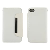 Nettech Apple iPhone 4 Uyumlu Kapaklı Kılıf Kapaklı Kılıf (Beyaz) NT6117