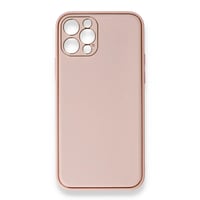 Nettech Apple iPhone 14 Pro Max Uyumlu Coco Leather Seri Arka Koruma Kılıf (Pembe) NT99759