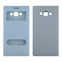 Samsung Samsung Galaxy E700 E7 2015 Uyumlu Pencereli Kapaklı Kılıf (Beyaz) VR2128