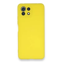 Nettech Xiaomi Mi 11 Lite Uyumlu Nano Arka Koruma Kılıf (Sarı) NT87701