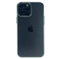 Nettech Apple iPhone 13 Pro Uyumlu Mika Renkli Metal Çerçeveli Seri Arka Koruma Kılıf (Yeşil) NT100975