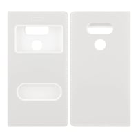 Nettech LG G5 Uyumlu Pencereli Kapaklı Kılıf (Beyaz) VR7017