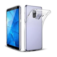 Nettech Samsung Galaxy A600 A6 2018 Uyumlu Tıpalı Şeffaf Seri Arka Koruma Kılıf (Şeffaf) VR10003