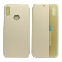 Huawei Huawei Y6 2019 Uyumlu Smart View Kapaklı Kılıf (Gold) VR17861