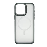 Nettech Apple iPhone 15 Pro Uyumlu Metal Çerçeveli Skın Frıendly Magsafe Seri Arka Koruma Kılıf (Gri) NT104032