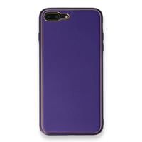 Nettech Apple iPhone 7 Plus Uyumlu Coco Leather Seri Arka Koruma Kılıf (Mor) NT87815