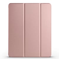 Apple iPad Pro 12.9 2020 (4.Nesil) Zore Smart Cover Kalem Bölmeli Standlı 11 Kılıf  Rose Gold