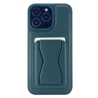 Nettech Apple iPhone 13 Pro Uyumlu Deri Purse Seri Arka Koruma Kılıf (Yeşil) NT101332