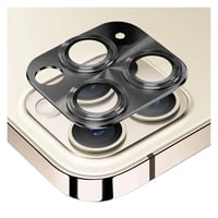 Nettech Apple iPhone 11 Pro Uyumlu Metalik Seri Kamera Cam Koruyucu (Siyah) NT90364