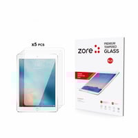 Apple iPad 9.7 2017 (5.Nesil) Zore 5in1 Tablet Temperli Cam Ekran Koruyucu  Şeffaf