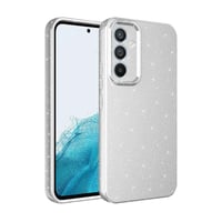 Galaxy S24 Kılıf Kamera Korumalı Simli Lüks Zore Koton Kapak  Gümüş