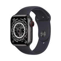 Apple Watch Series 7  Titanyum  45mm  Cellular  Gece yarısı