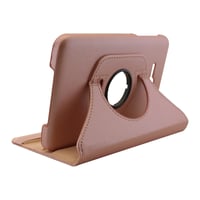Nettech Samsung Galaxy T111 Tab 3 Lite Uyumlu 360 Kapaklı Kılıf (Rose Gold) VR4153