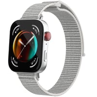 Huawei Watch Fit 3 Zore KRD03 Hasır Kordon Beyaz