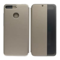 Nettech Huawei Y6 2018 Uyumlu Smart View Kapaklı Kılıf (Kahverengi) VR17870