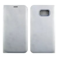 Nettech Samsung Galaxy G925 S6 Edge Uyumlu Cüzdan Kapaklı Kılıf (Beyaz) VR2277