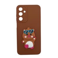 Nettech Samsung Galaxy A25 Uyumlu Maskot Seri Arka Koruma Kılıf (Kahverengi) NT109759