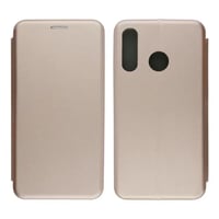Nettech Huawei P30 Lite Uyumlu Lüx Seri Kapaklı Kılıf (Rose Gold) VR18188