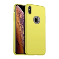 Nettech Apple iPhone XS Max Uyumlu Suide Arka Koruma Kılıf (Sarı) NT81689