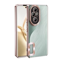 Honor 200 Kılıf Kamera Korumalı Logo Gösteren Zore Omega Kapak Rose Gold