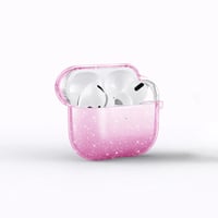 Apple Airpods 3. Nesil Zore Allstar Airbag 32 Parlayan Simli Saydam Renkli Kılıf  Pembe