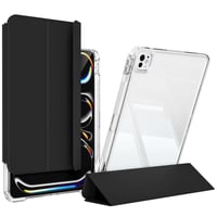 Apple iPad Pro 11 2024 Kılıf Magnetik Ayrılabilen Airbagli Zore Sliding Tablet Kılıfı Siyah