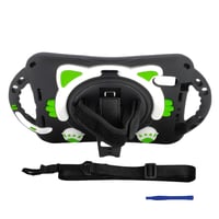 Nettech Apple iPad Mini 6 (MK8C3TU/A) Uyumlu Sweet Cat Seri Arka Koruma (SiyahYeşil) NT95910