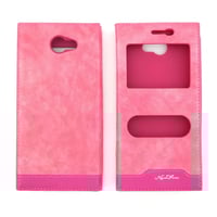 Nettech General Mobile GM6 Uyumlu Kapaklı Kılıf Kapaklı Kılıf (Pembe) VR836