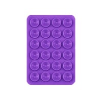 Kare Öpücüklü Silikon Tutucu  Mor