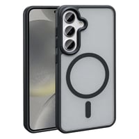 Galaxy S24 Kılıf Magsafe Şarj Özellikli Mat Arka Yüzey Zore Sio Kapak  Siyah