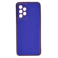 Nettech Samsung Galaxy A33 Uyumlu Coco Leather Seri Arka Koruma Kılıf (Mor) NT93401