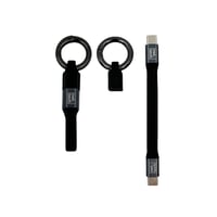 Nettech NTDC18 PD 65W Plastik 20 Cm TypeC To TypeC Şarj ve Data Kablosu (Siyah) NTDC18