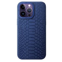 Nettech Apple iPhone 13 Pro Max Uyumlu Spor Deri Seri Arka Koruma Kılıf (Lacivert) NT101441