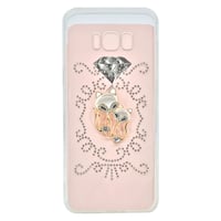 Nettech Samsung Galaxy G955 S8 Plus Uyumlu Taşlı Seri Arka Koruma Kılıf (Karışık/Çok Renkli) NT17043