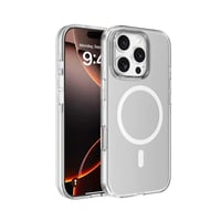 Apple iPhone 16 Pro Max Kılıf Magsafe Şarj Özellikli Kamera Korumalı Zore Kripto Kapak  Şeffaf