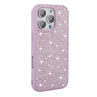 Apple iPhone 16 Pro Max Kılıf Parlak Taşlı Tasarım Zore Pırlanta Kapak  Lila