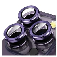 Nettech Apple iPhone 14 Pro Max Uyumlu Alüminyum Seri Kamera Cam Koruyucu (Mor) NT103092