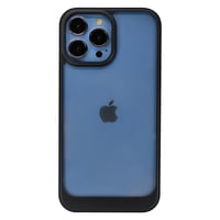 Nettech Apple iPhone 13 Pro Uyumlu Solid Frame Arka Koruma Kılıf (Siyah) NT95828