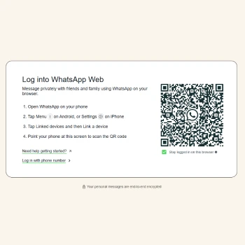 WhatsApp Web Giriş Yapma