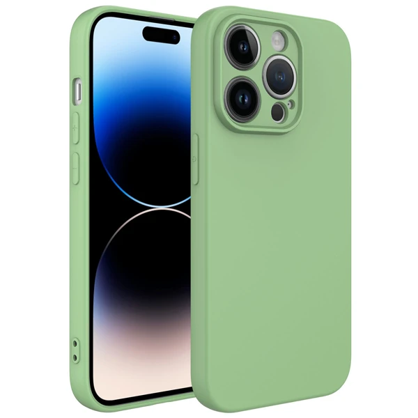 Apple iPhone 14 Pro Kılıf Zore Mara Lansman Kapak - Açık Yeşil - 1