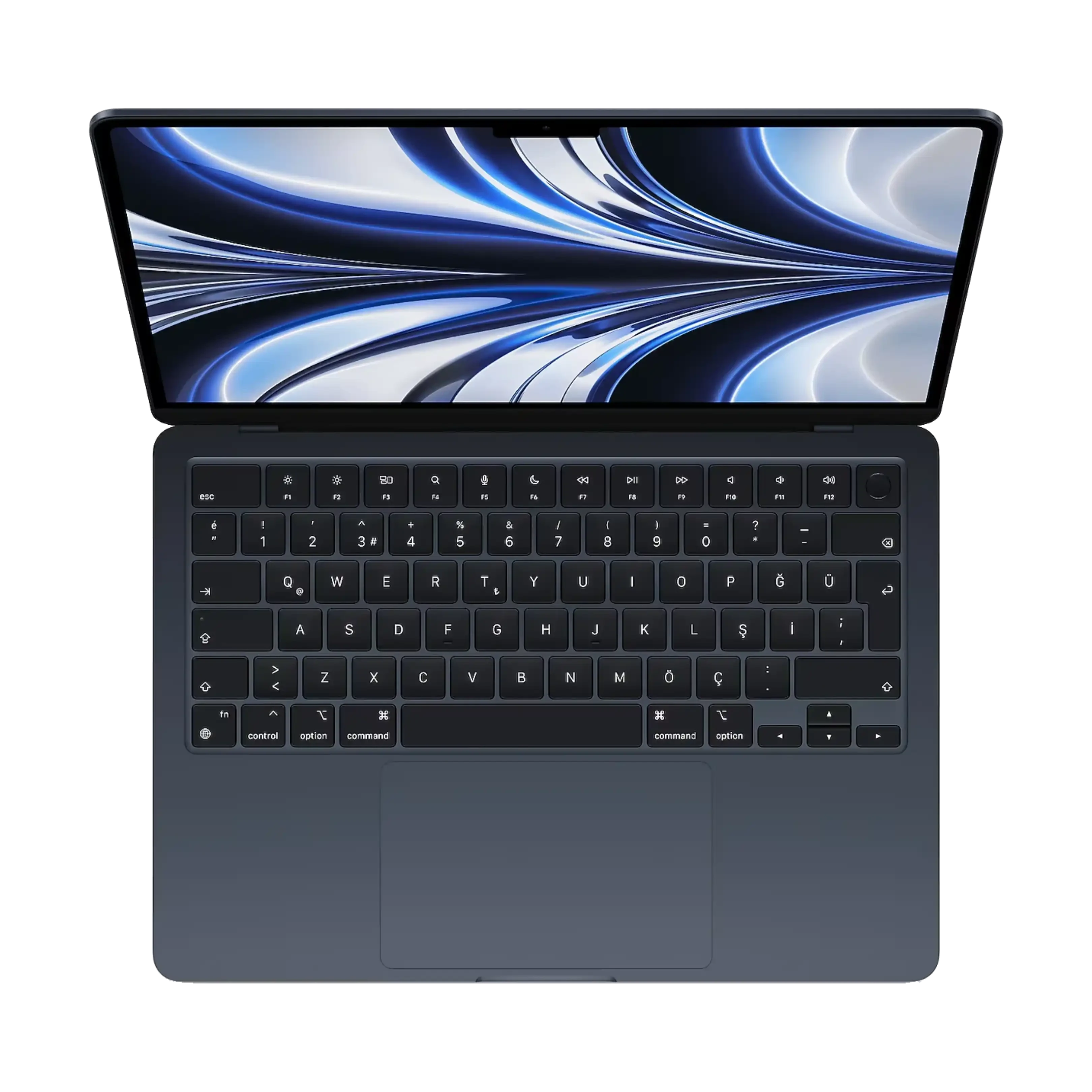 Apple MacBook Air 13.6 inch (13.6-inch, 2022) - 2.42 GHz M2 8GPU - 8 GB - 256 GB - Gece yarısı