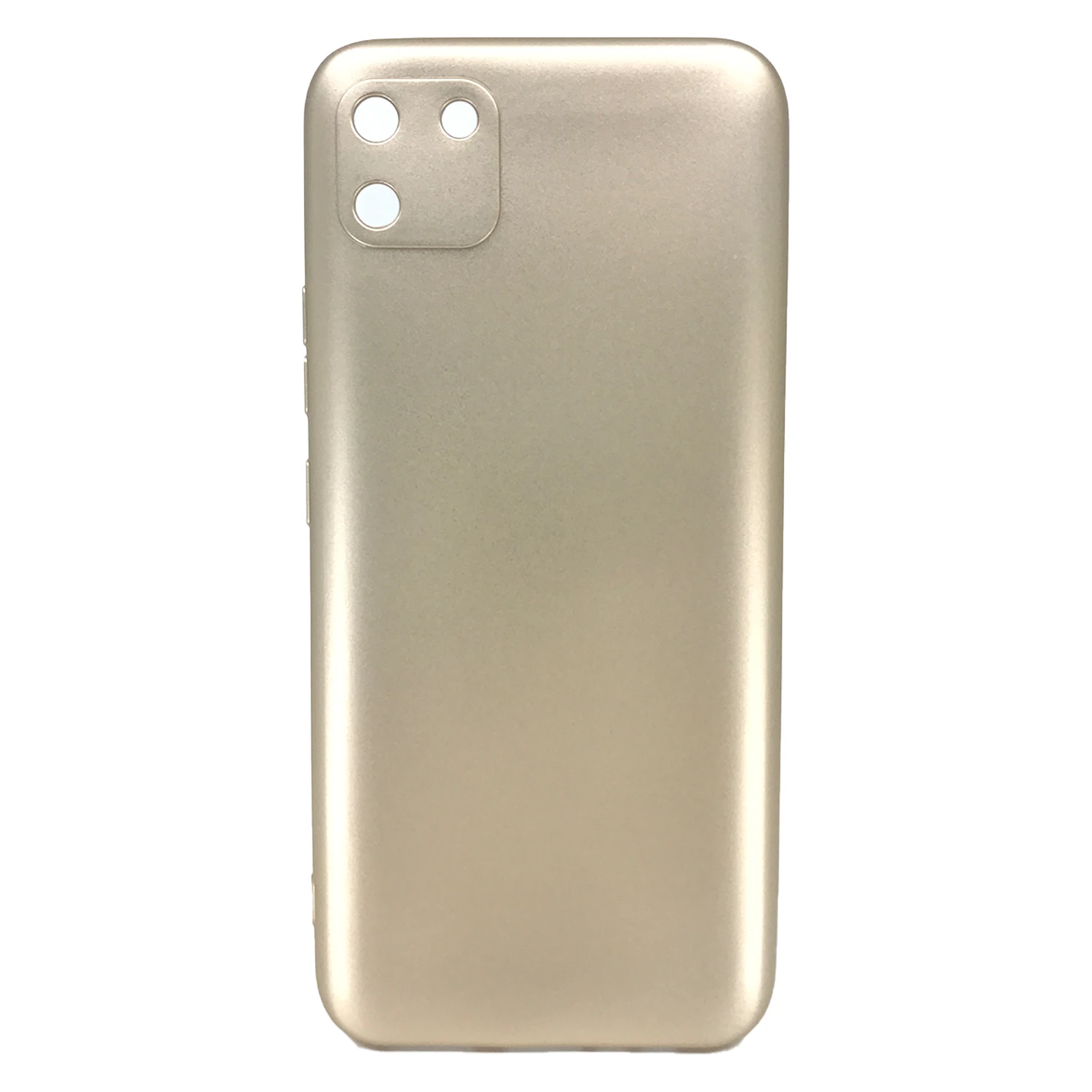 Nettech Realme C11 4G Uyumlu Suide Arka Koruma Kılıf (Gold) NT-83540
